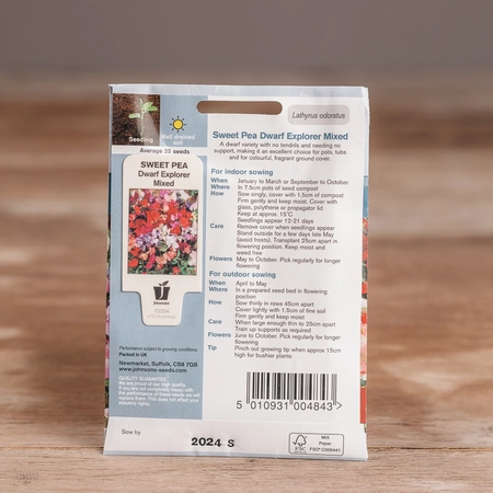 Sweet Pea Dwarf Explorer Mix - image 2