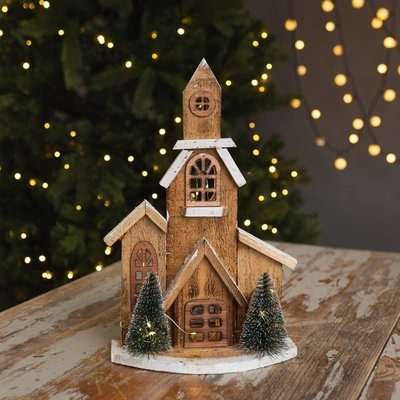 Three Kings Décor Wood Church