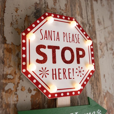 Three Kings SantaStop! Sign