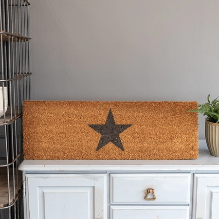 Top Step Star Doormat In Natural Coir - image 1