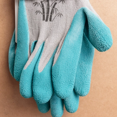 Town & Country Bamboo Gloves Teal M - image 2
