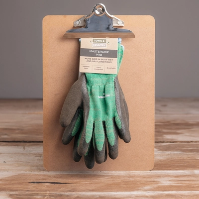 Town & Country Mastergrip Pro Green Gloves M - image 1