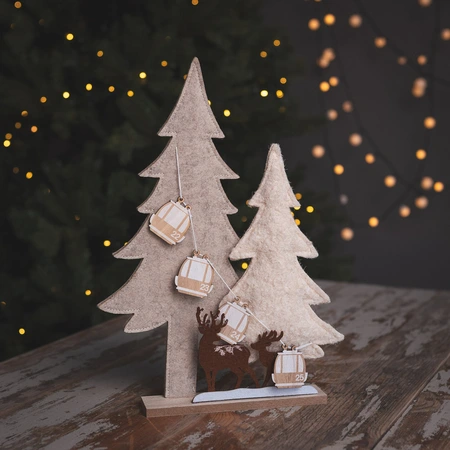 Tree Felt Cable Car Decoration - image 1