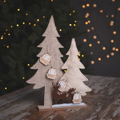 Tree Felt Cable Car Decoration - image 1