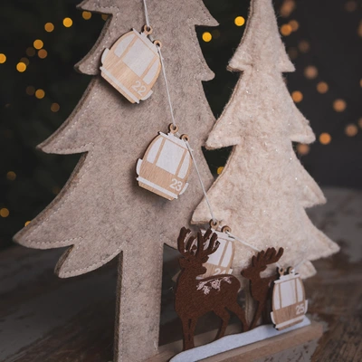 Tree Felt Cable Car Decoration - image 2