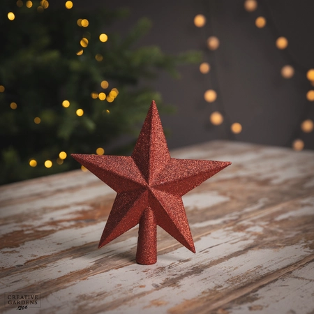 Treetopper Glitter Red