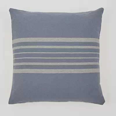 Weaver Green Antibes Blue and Linen Cushion - image 2