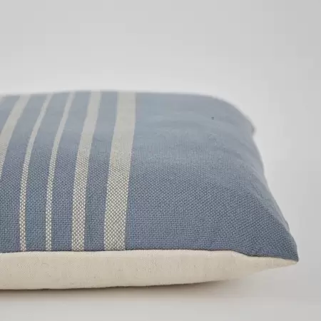 Weaver Green Antibes Blue and Linen Cushion - image 3