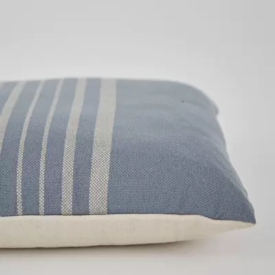 Weaver Green Antibes Blue and Linen Cushion - image 3