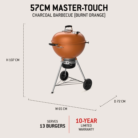 Weber 57cm Master-Touch C-5755 - Burnt Orange - image 4