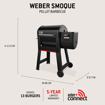 Weber Smoque Pellet Smoker - Black - image 4
