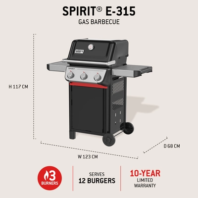 Weber Spirit E-315 - Black - image 4