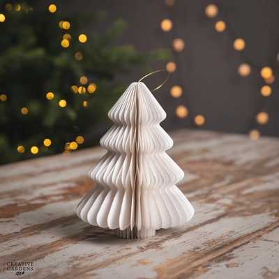 White Tree Paper Champagne Painted Edge 20cm - image 1