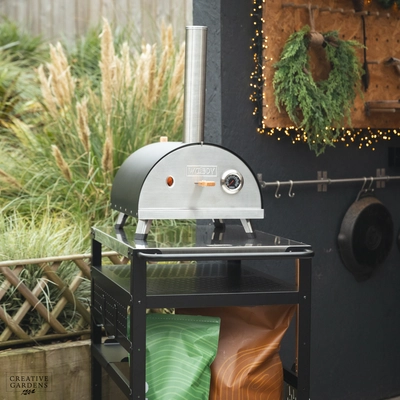 Woody Pizza Oven Bundle with Pizza Peel, Cover and Modular Table