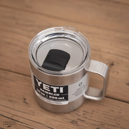YETI Rambler 10 Oz Ceramic Lined Mug - Stainless Steel
