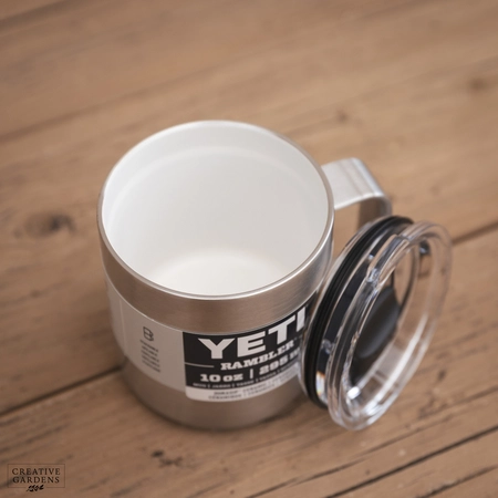 YETI Rambler 10 Oz Ceramic Lined Mug - Stainless Steel
