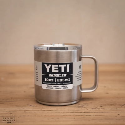 YETI Rambler 10 Oz Ceramic Lined Mug - Stainless Steel