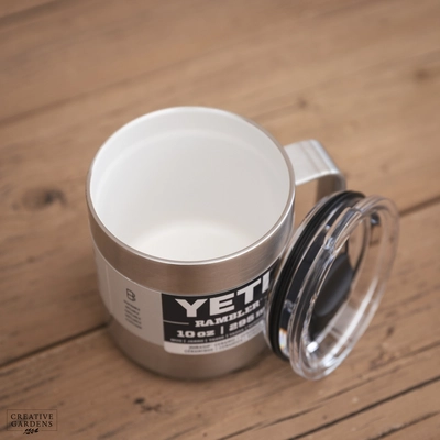 YETI Rambler 10 Oz Ceramic Lined Mug - Stainless Steel