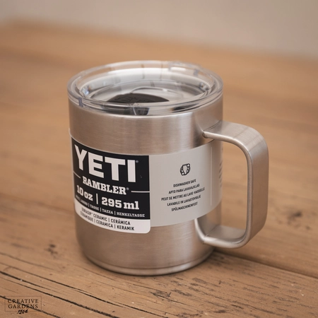 YETI Rambler 10 Oz Ceramic Lined Mug - Stainless Steel