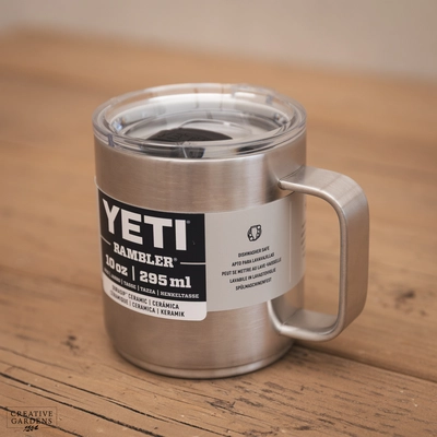 YETI Rambler 10 Oz Ceramic Lined Mug - Stainless Steel
