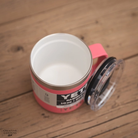 YETI Rambler 10 Oz Ceramic Lined Mug - Tropical Pink