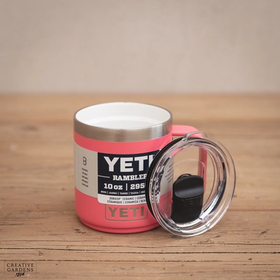 YETI Rambler 10 Oz Ceramic Lined Mug - Tropical Pink