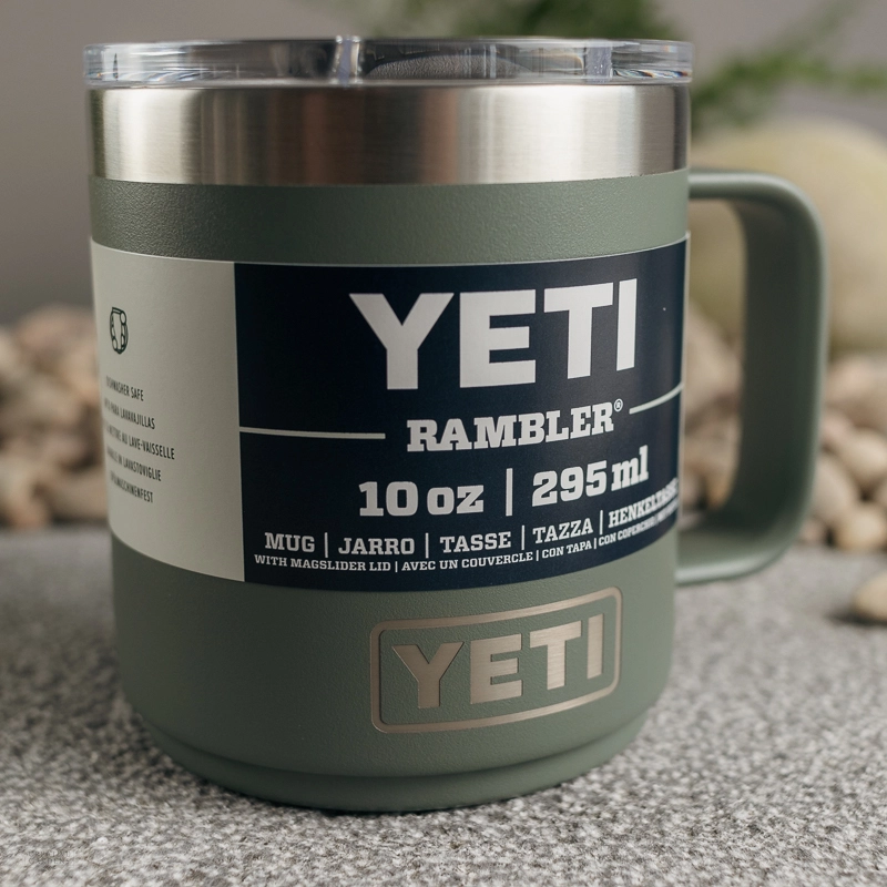 Yeti - 14 oz Rambler Mug with Magslider Lid Canopy Green