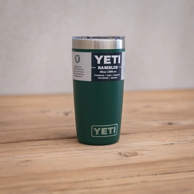 YETI Rambler 10 Oz Tumbler - Black Forest Green - image 2