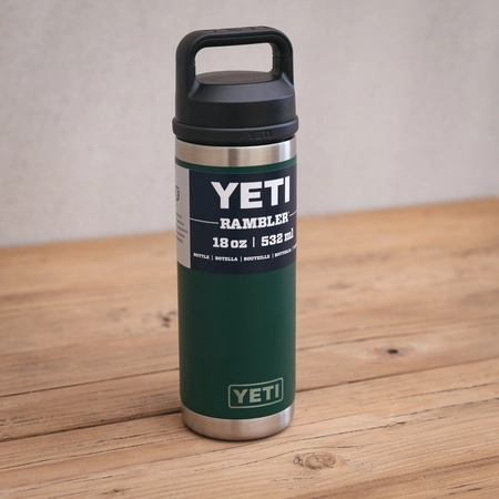 YETI Rambler 18 Oz Bottle - Black Forest Green - image 3