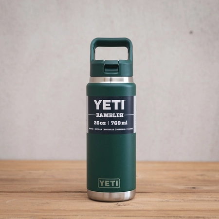 YETI Rambler 18 Oz Straw Bottle - Black Forest Green - image 1