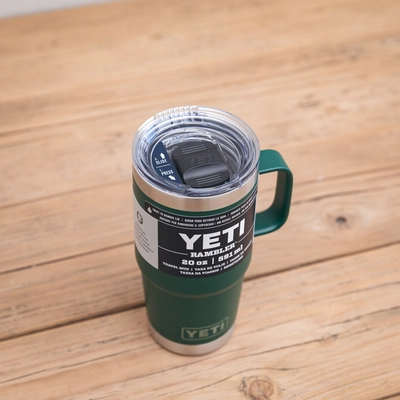 YETI Rambler 20 Oz Travel Mug - Black Forest Green - image 2