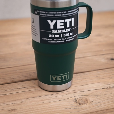 YETI Rambler 20 Oz Travel Mug - Black Forest Green - image 3