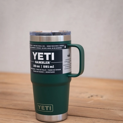 YETI Rambler 20 Oz Travel Mug - Black Forest Green - image 4