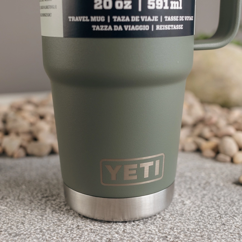 YETI Rambler 30oz Travel Mug with StrongHold Lid, Camp Green