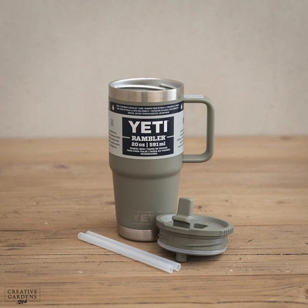 YETI Rambler 20 Oz Travel Straw Mug - Pampa Green - image 4