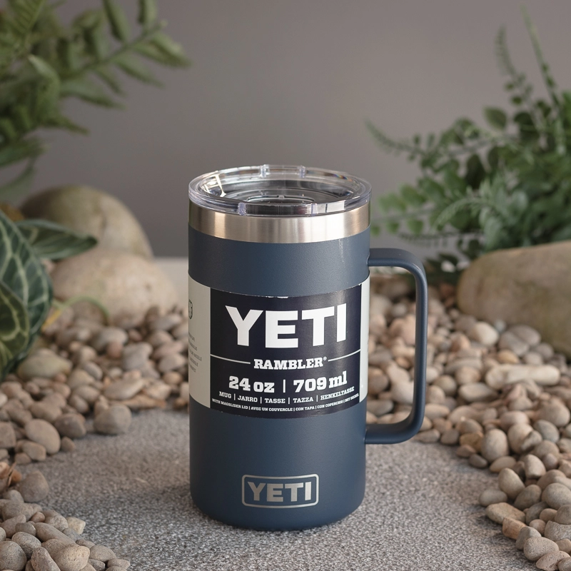 YETI Rambler 24 Oz Mug Navy Creative Gardens