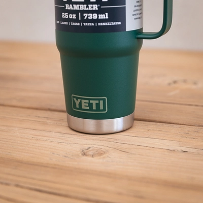 YETI Rambler 25 Oz Straw Mug - Black Forest Green - image 3
