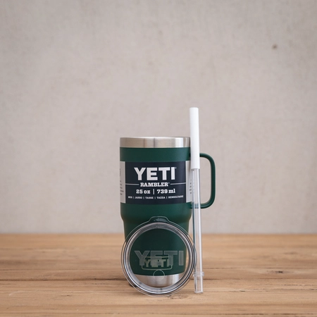 YETI Rambler 25 Oz Straw Mug - Black Forest Green - image 5