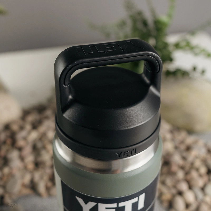 Yeti - 18 oz Rambler Bottle with Chug Cap Camp Green