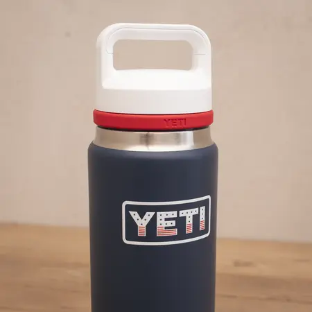 YETI Rambler 26 Oz Bottle - Navy/Red Summer Anthem