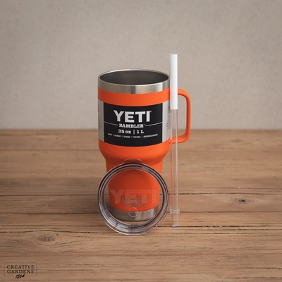 YETI Rambler 35 Oz Straw Mug - Papaya - image 4