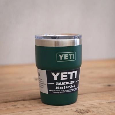 YETI Single 16 Oz Stackable Cup - Black Forest Green - image 2