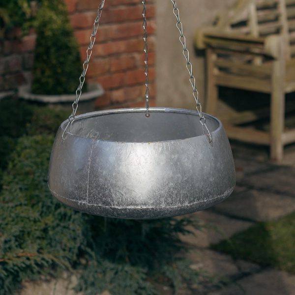 Zinc Hanging Basket 30cm Creative Gardens