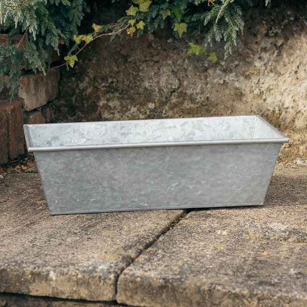 Zinc Window Box 44cm Creative Gardens