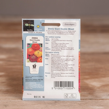 Zinnia Giant Double Mix - image 2