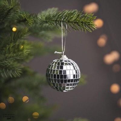 Bauble Mosiac Shiny 6cm