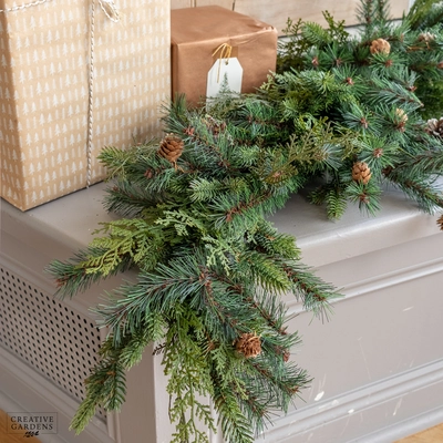 Cypress Mantel Garland 165cm