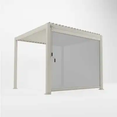 Pull Down Screen for Nova Titan 4m Pergolas - Pebble